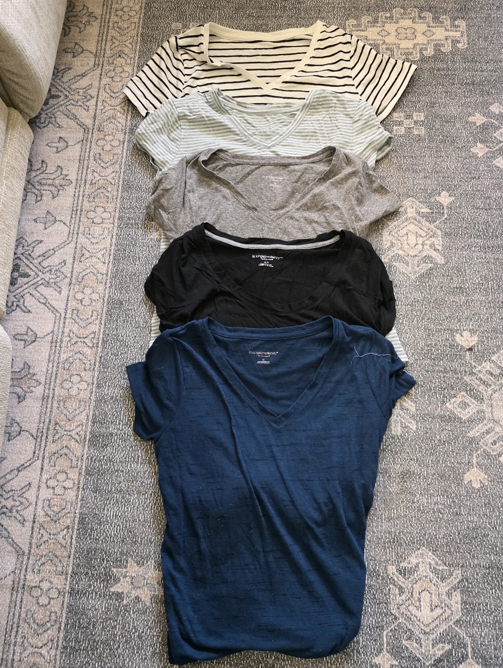 Maternity Liz Lange V-Neck Tee Bundle of 5